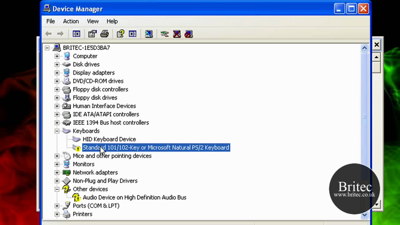 how to remove legacy drivers from registry in windows xp