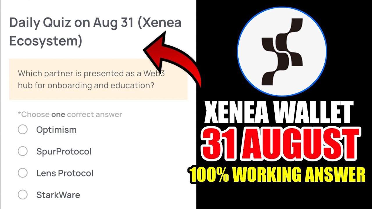 Which partner is presented as a Web3 hub for onboarding and education? |Xenea Wallet Quiz 31 AUGUST 