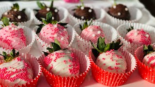 Клубника В Шоколаде. Shokolad bilan Qoplangan Qulupnay.Chocolate Covered Strawberries