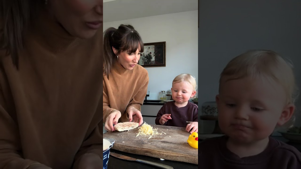 Lunch with little man… waiting for daddy to come home with somthing fun!!!!!  #meganmckenna #shorts