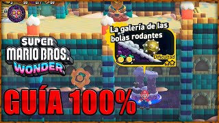 Super Mario Bros Wonder | 4-3 La galería de las bolas rodantes 100% | Full Game Walktrough 100% screenshot 4