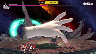 Super Smash Bros Ultimate Ns Classic Mode Boss - Master Hand Wario