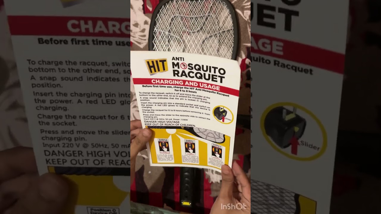 HIT Anti Mosquito Racquet| Rechargeable with LED Light | 