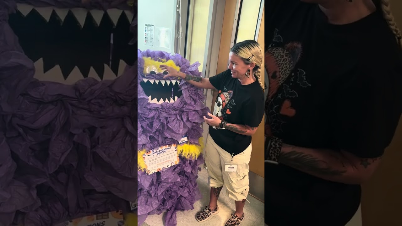 Video preview image of Feed the Candy Monster; click to visit the ParentSquare post with the video