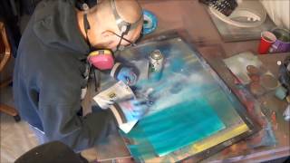 Details Winter Skull full length demo spray paint art amazing 3D Guide