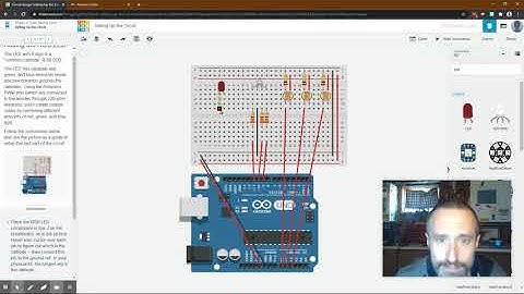 Learn Electronics with Arduino Project 4: Color Mixing Lamp Walkthrough in TinkerCAD Circuits