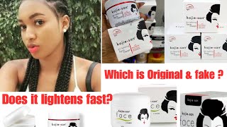 How to know the original and fake kojie san face cream. |kojic San face cream review |.  #kojiesan