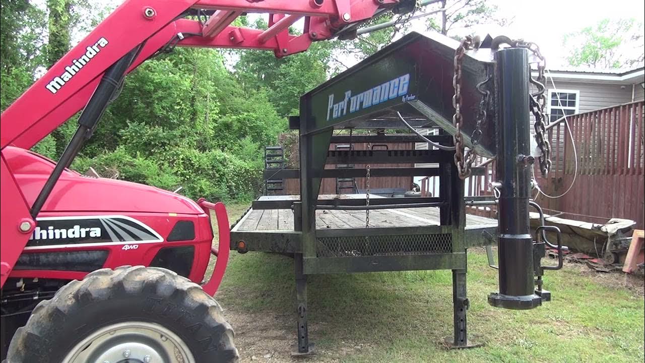 I weighed my gooseneck trailer at home YouTube