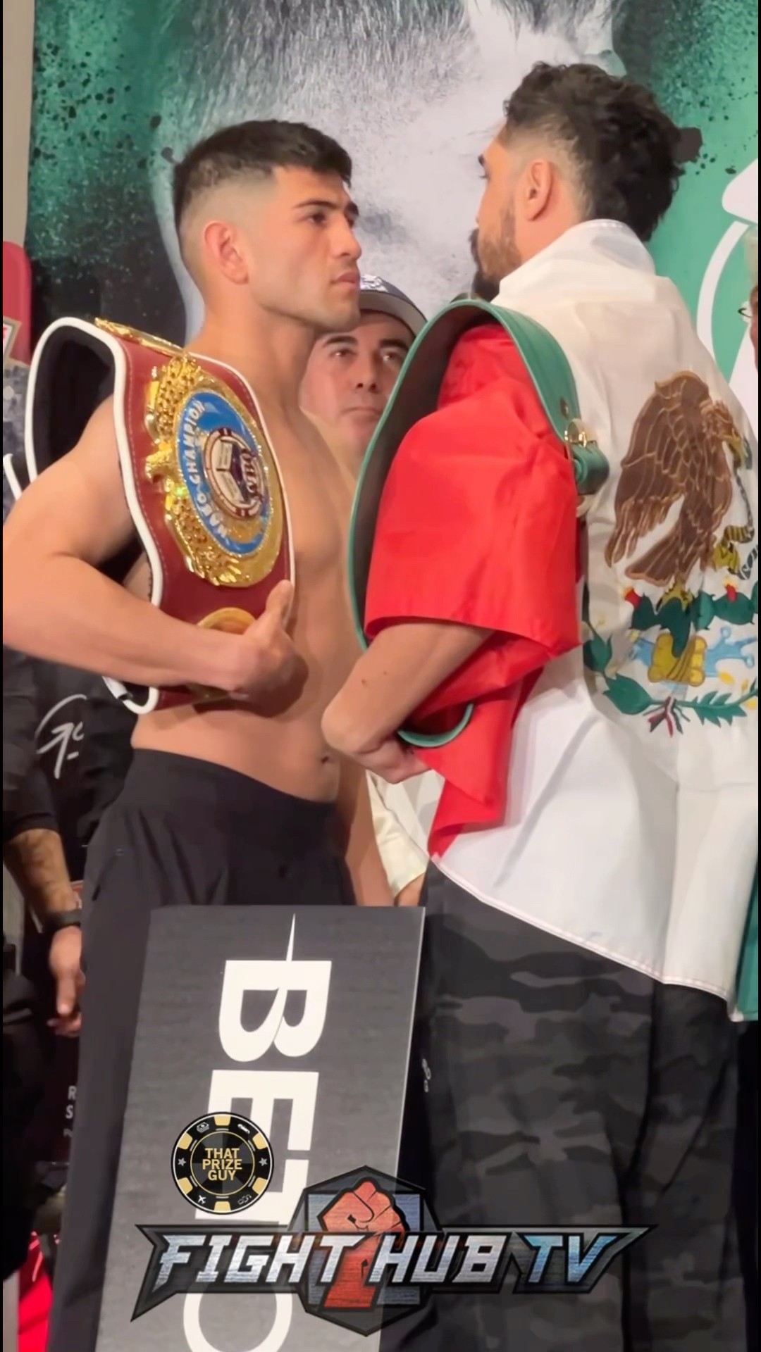 Alexis Rocha STARES DOWN Raul Curiel at FINAL WEIGH INS!