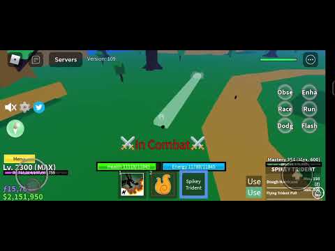 Blox Fruit | Combo Flame And Spikey Trident ( 1v1 With Friends ) | DSD Mobile