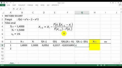 Metode Secant