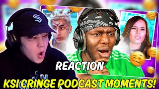 REACTING to CRINGE PODCAST MOMENTS (KSI EDITION)