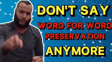 Mohammed Hijab Changes his View on the Preservation of the Quran!