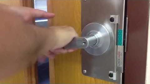 LOCKAIDE  deters intruder from entering classroom