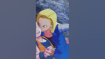 Android 18 Stomps out Vegeta then kisses krillin