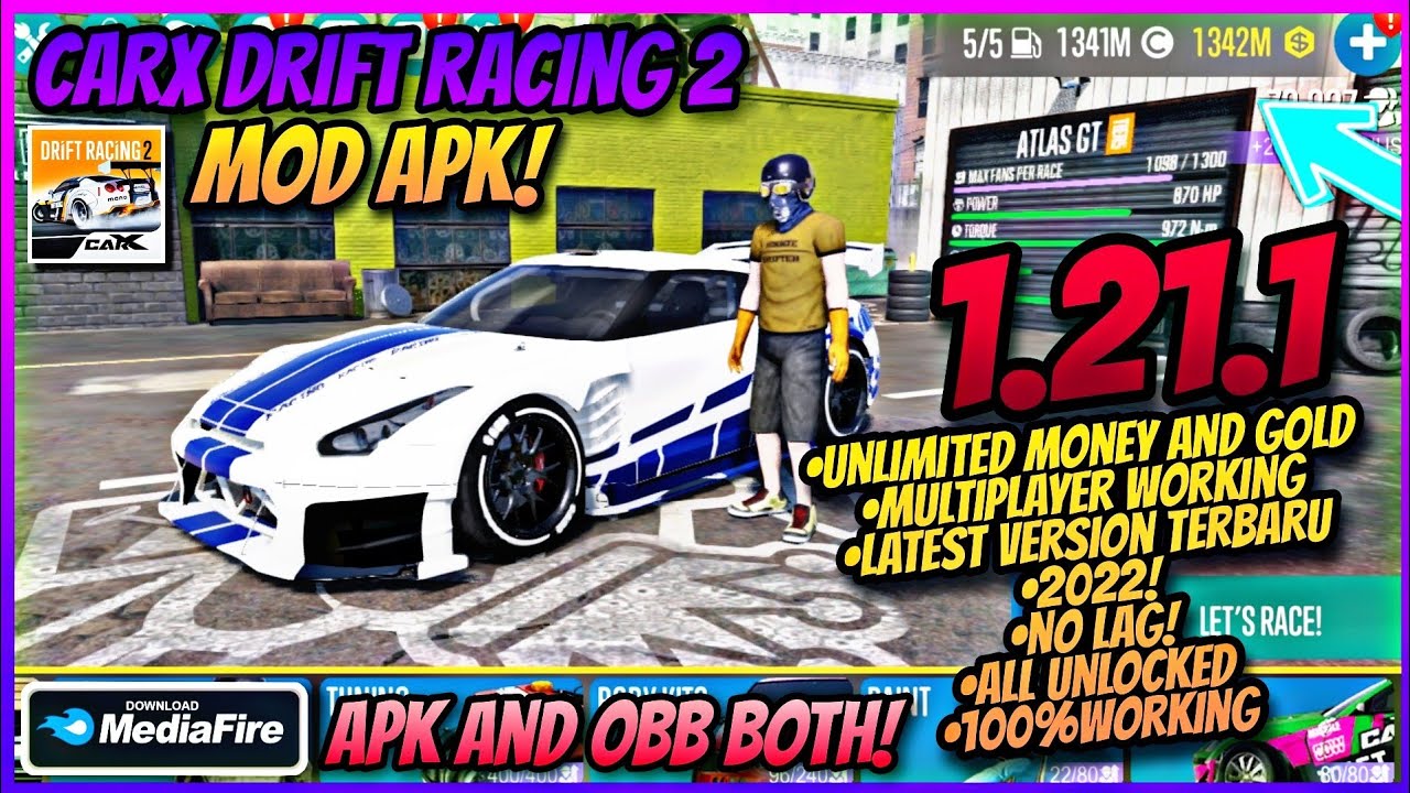 CarX Drift Racing 2 Ver. 1.29.1 MOD MENU APK, Unlimited gold and cash, Max player level, Unlimited fans, Unlimited fuel