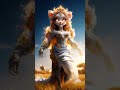 lion attack beautiful girl #trendingshorts #aigeneratedvideo