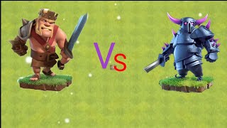 Barbarian King all levels Vs Pekka all levels who is win?