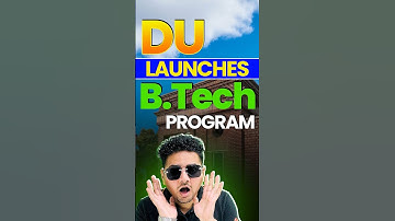 Delhi University Now Offers B.Tech Degrees #jee #jee2026 #jeemains #jeeadvanced #delhiuniversity