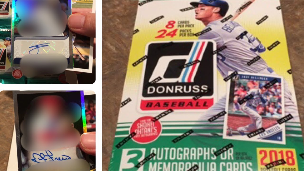 2018 DONRUSS HOBBY BOX OPENING WITH LOTS OF AUTOGRAPHS AND GAME 