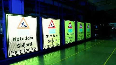 Yaham OT various message signs; highway traffic display