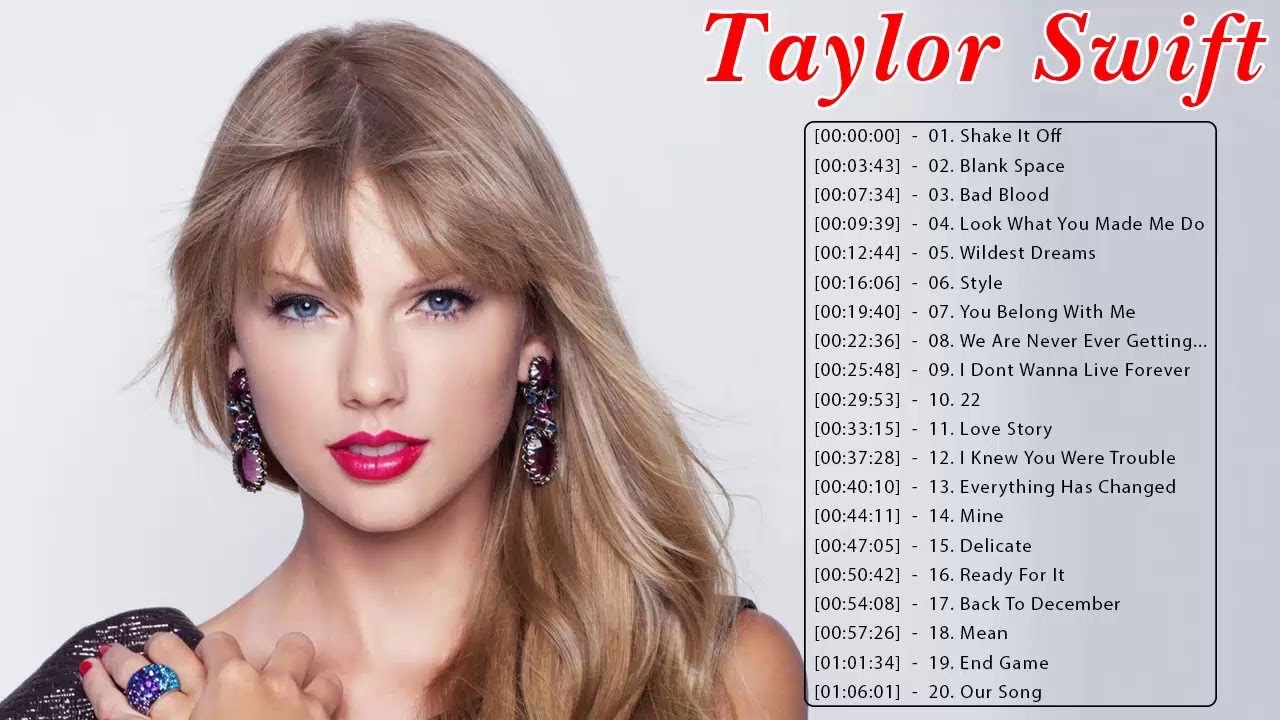テイラー・スウィフトバーテイラー・スウィフトのベスト20曲 Taylor Swift Greatest Hits Full Album