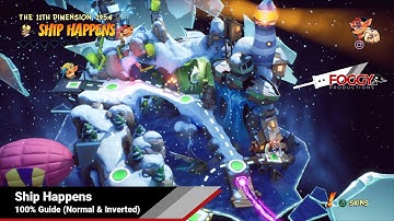 Crash Bandicoot 4 - Ship Happens All Collectibles (Normal & Inverted)