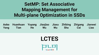 [LCTES'25] SetMP: Set Associative Mapping Management for Multi-plane Optimization in SSDs