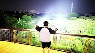 The Worlds Brightest Flashlight Insane Night Beam Test