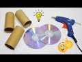 Best Reuse Idea With Old Cds and Empty Paper Tube How To Recycle Old CDS and Paper Tube