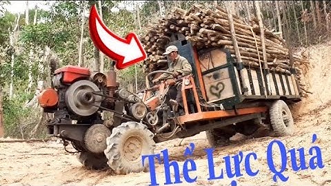 Xe Công Nông Chở Gỗ Keo Xuống Dốc Cực Đỉnh/ Khám Phá Official