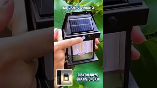 Lampu Dinding Tenaga Surya Outdoor Waterproof (Solar Sensor Light)#shorts