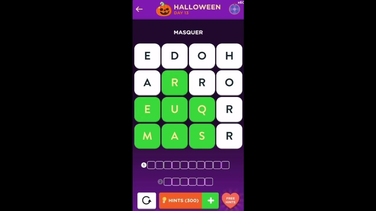 WordBrain 2 Halloween Event Day 13 October 27 2023 Answers, Solutions