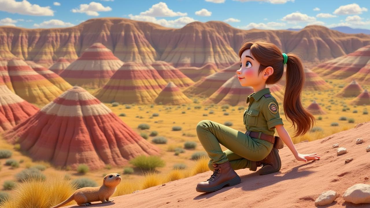 Luna’s Adventure in Badlands National Park 🏞️ | Learn About Fossils, Prairie Dogs, & More! 🌟