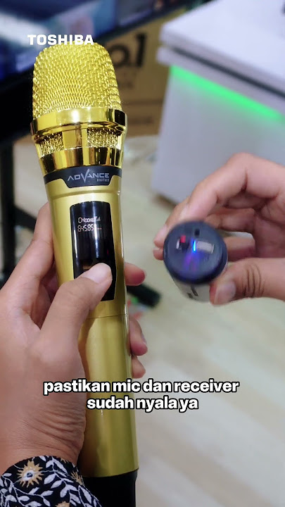 cara connect mic ke Toshiba TV Gampang banget dan anti ribet, jadi bisa karaoke !!  #KaraokeTV