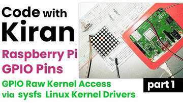 x215 Raspberry Pi GPIO Pins | Raw Kernel Access via sysfs - Addon | GPIO Linux Kernel Drivers | P1