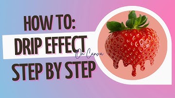 How to Do the Drip Effect, How to Make Drip Effect in Canva, Canva Drip Effect Tutorial Step By Step