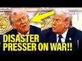 Trump holds DISASTER PRESSER as War FALLS APART!!