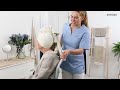 Silla de Ruedas para Ducha y WC CLEAN | 2 Ruedas con Freno