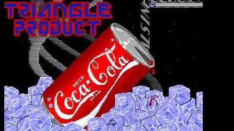 coca-cola intro by triangle for Amiga
