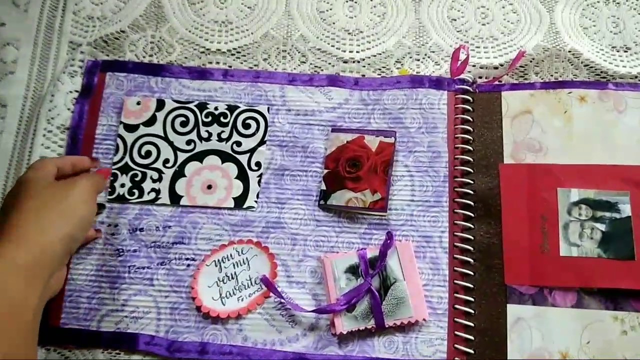 Handmade Scrapbook For Best friend - YouTube
