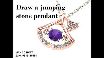 draw a jumping stone pendant Matrix 9 _ Bài Vẽ mặt dây đá nhẩy