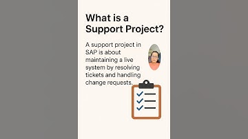 What is a Support Project in SAP? | SAP FI Interview Question Explained #interview