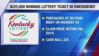 $225,000 top prize Cash Ball 225 sold at Owensboro retailer