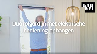 | Duo rolgordijn met elektrische bediening ophangen - YouTube