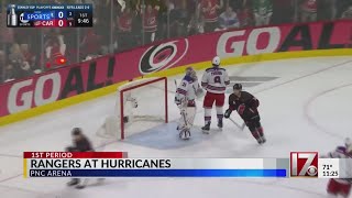 Hurricanes suffer heartbreaking 3-2 overtime loss in Game 3 to Rangers, trail series 3-0