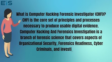 Computer Hacking Forensic Investigator | CHFI Training & Certification | ForensicTraining.