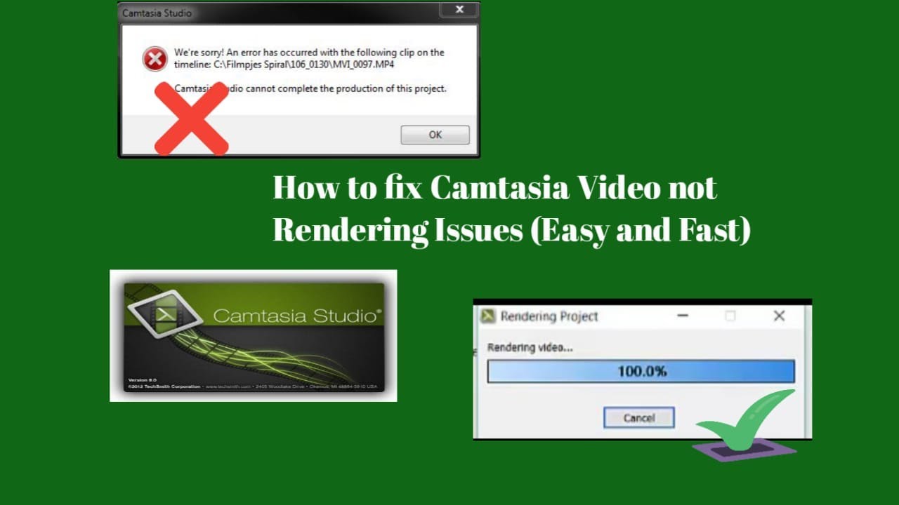 How to Fix Camtasia Video not Rendering Issues (Easy and Fast) - YouTube