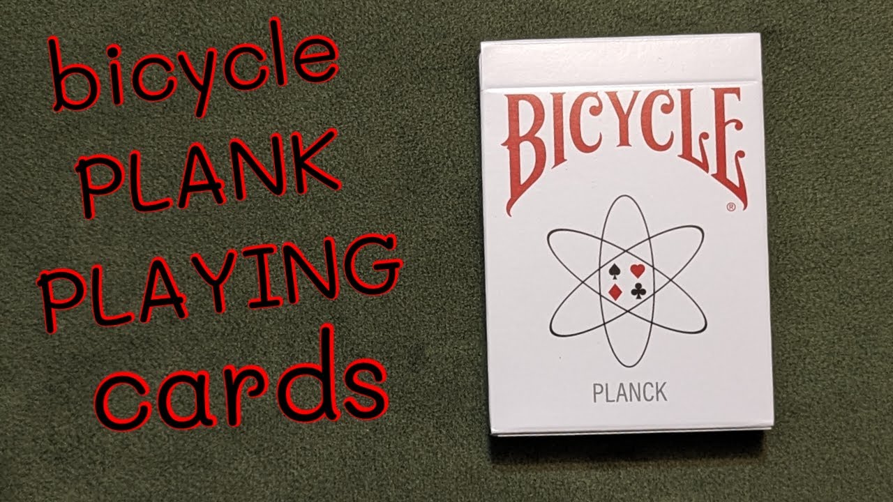 Daily deck review Day 2 - Bicycle PLANCK playing cards - YouTube