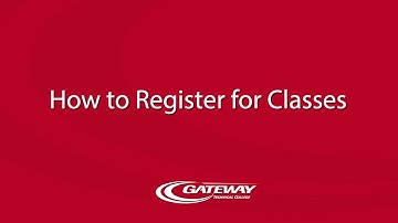 How to Register for Classes